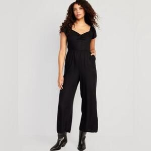 NWT - Old Navy - Fit & Flare Flutter-Sleeve Jumpsuit